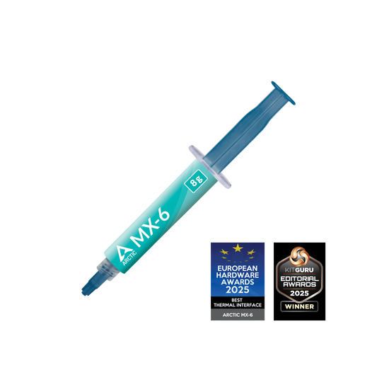 ARCTIC MX-6 (0.28 oz) - Pasta Térmica de Alto Rendimiento para CPU, Consolas, Tarjetas Gráficas, Portátiles, Conductividad Térmica Muy Alta Durabilidad, No Conductiva