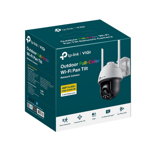 Cámara PT IP VIGI Full Color para exterior de 4MP (Wi-Fi)