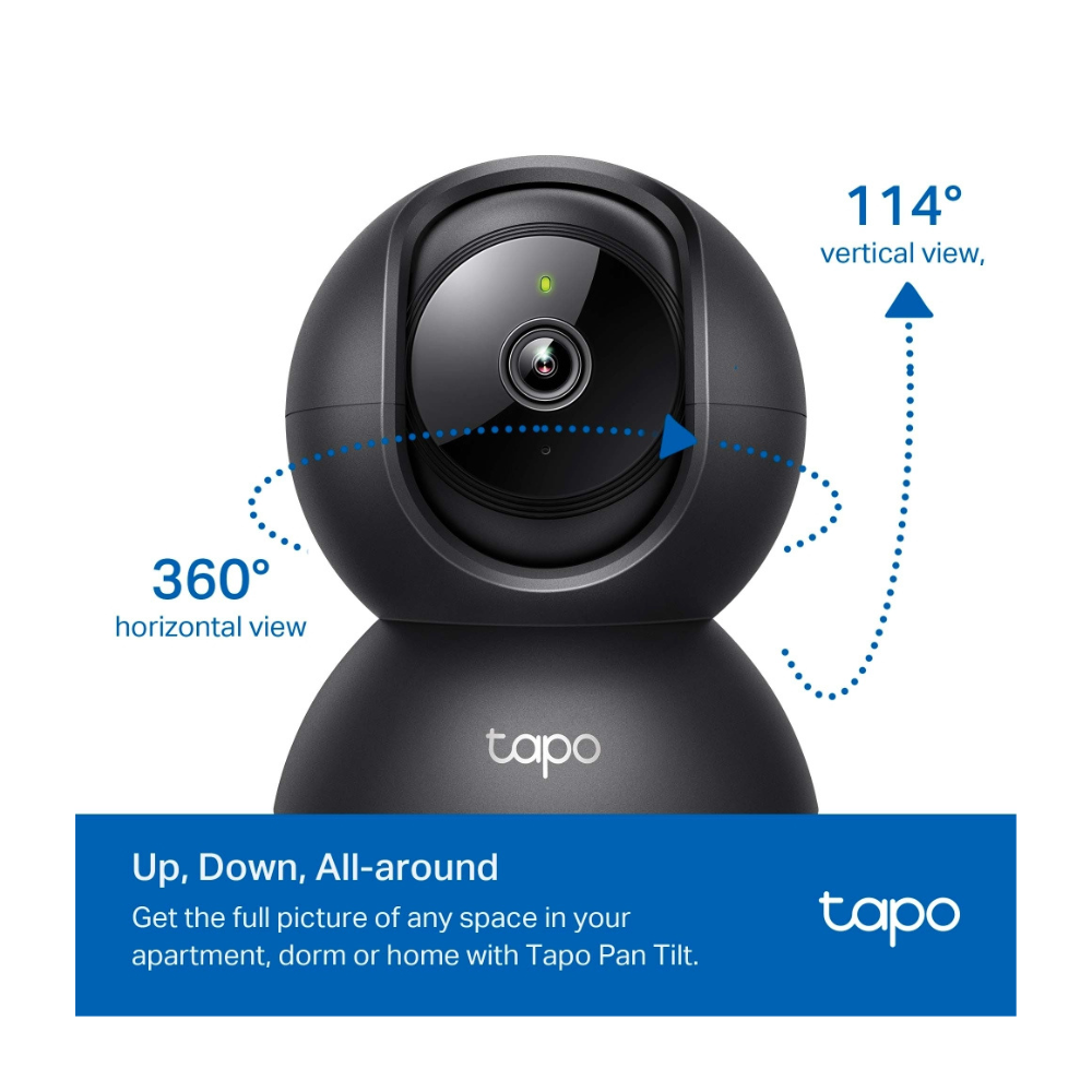 Cámara de Vigilancia Wi-Fi HD de 360 Grados con IA y Detección de Llanto de Bebé