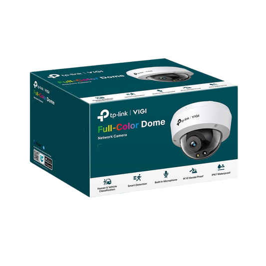 CAMARA DOMO ANTIVANDALICA FULL COLOR DE 4MP