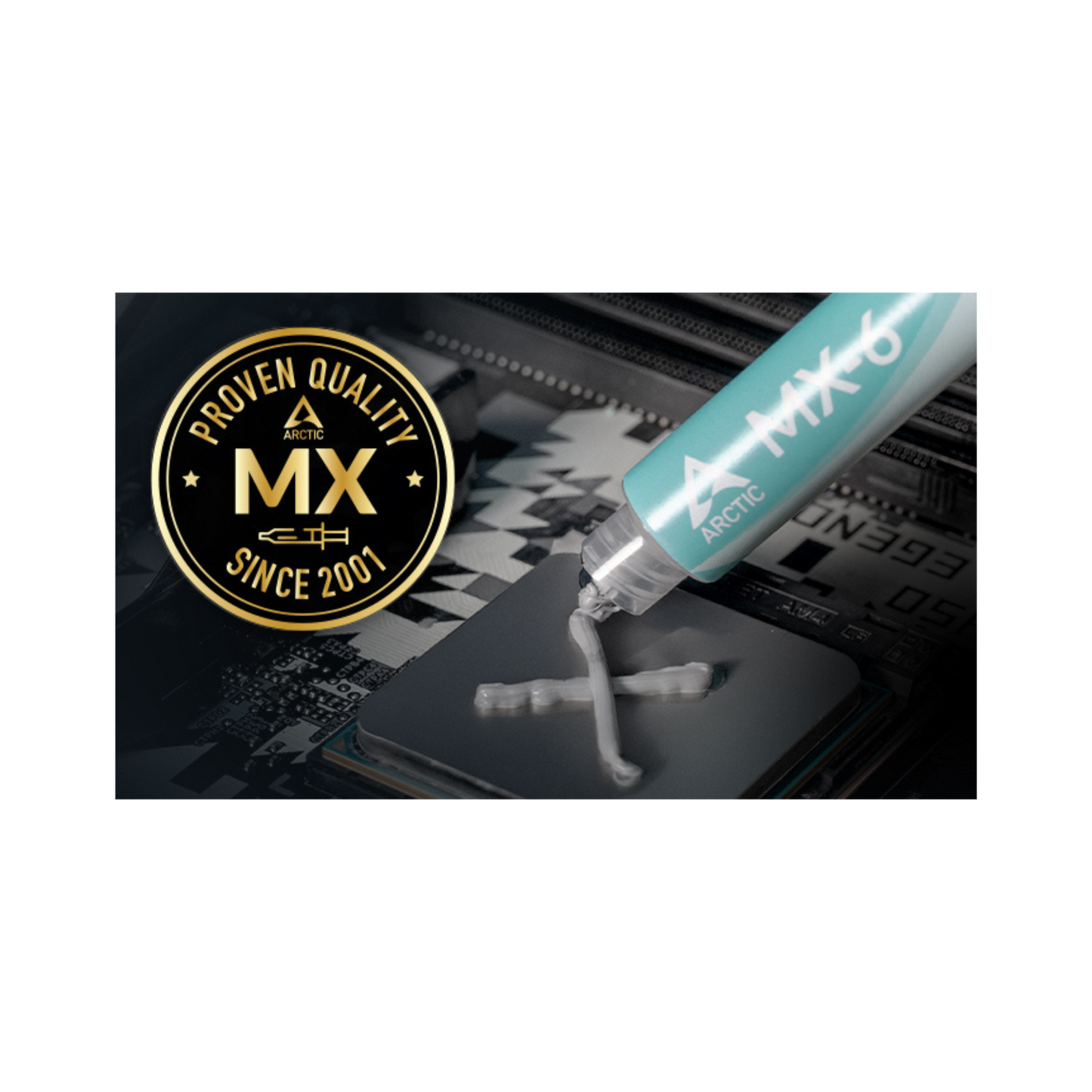 ARCTIC MX-6 (0.28 oz) - Pasta Térmica de Alto Rendimiento para CPU, Consolas, Tarjetas Gráficas, Portátiles, Conductividad Térmica Muy Alta Durabilidad, No Conductiva