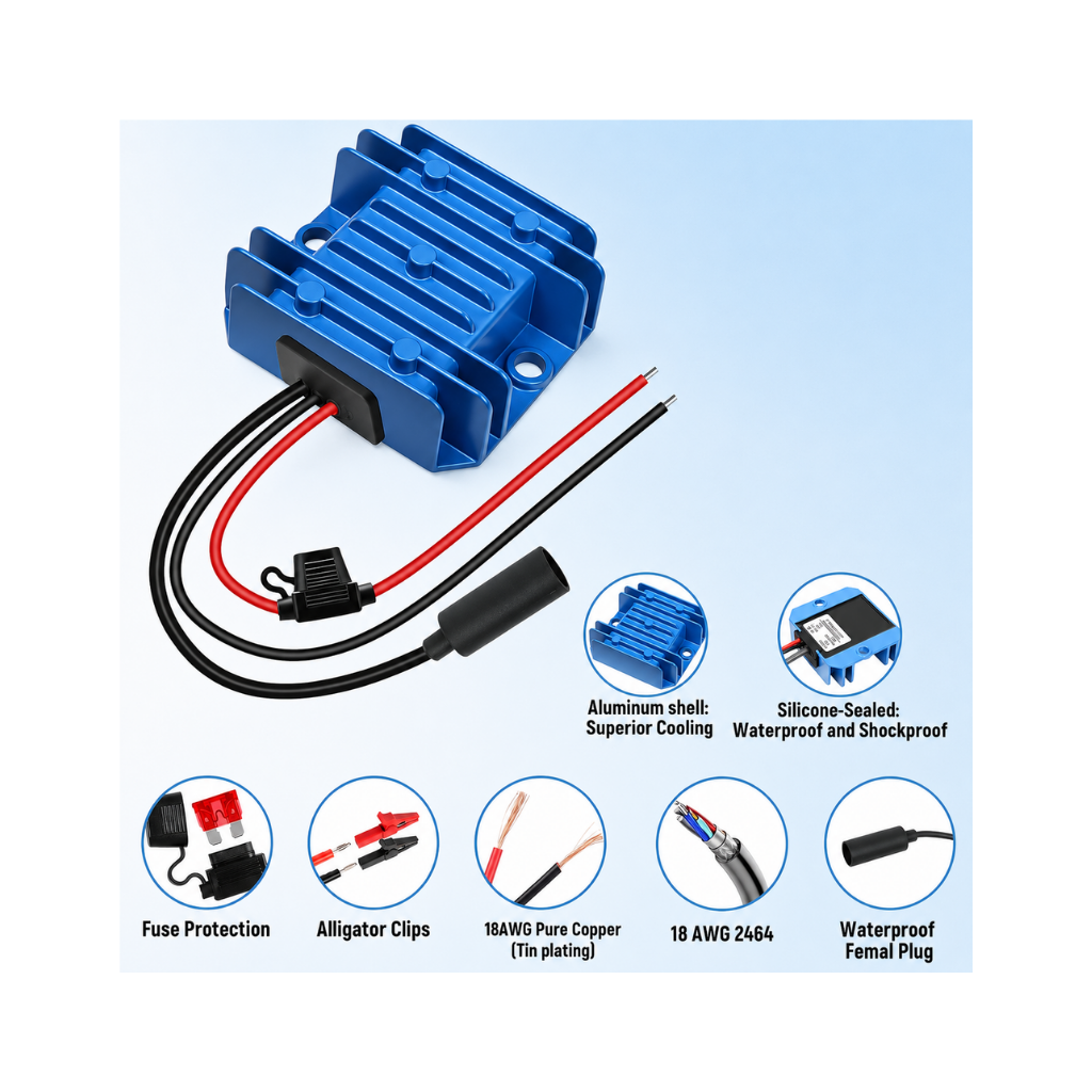 Starlink - Cable de alimentación mini de 12 V, 12 V/24 V a 30 V 3.5 A CC convertidor elevador para Starlink Mini fuente de alimentación con enchufe hembra, compatible con batería/RV/Yacht solución de alimentación fuera de la red