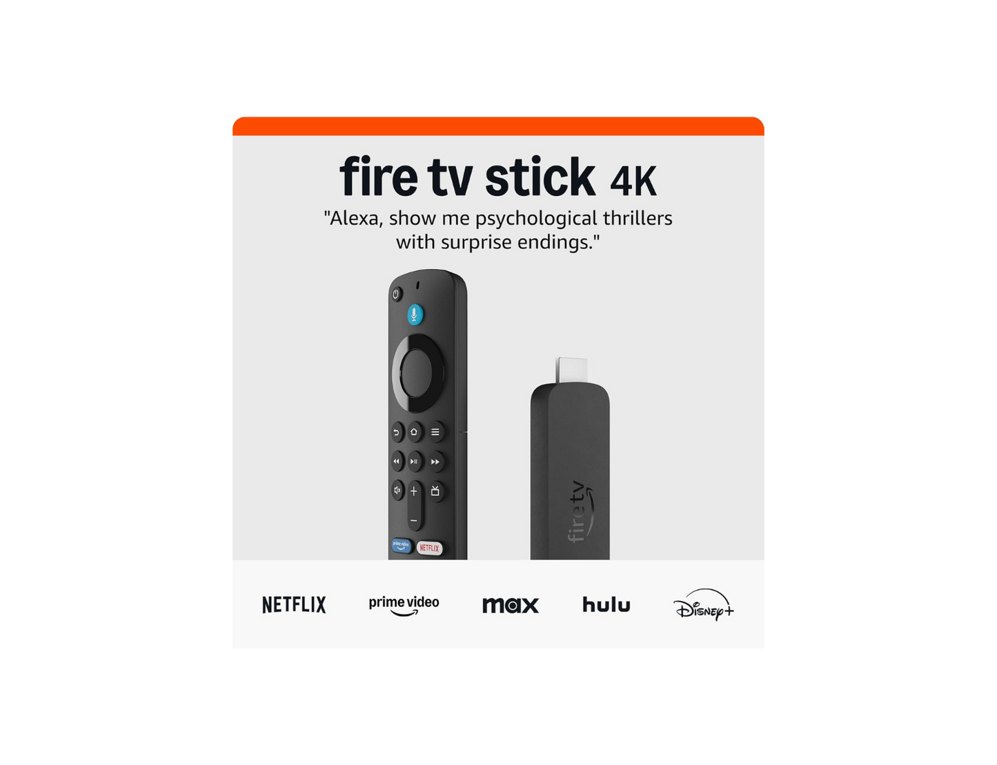 Amazon Fire TV Stick 4K (modelo más reciente), con búsqueda de Fire TV con IA, Wi-Fi 6, streaming de más de 1.8 millones de películas y series, TV en vivo y gratis