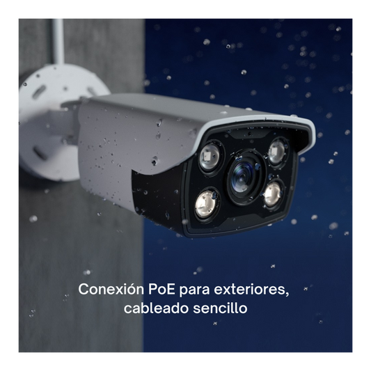 CAMARA IP 4MP TIPO BALA FULL COLOR PARA EXTERIORES