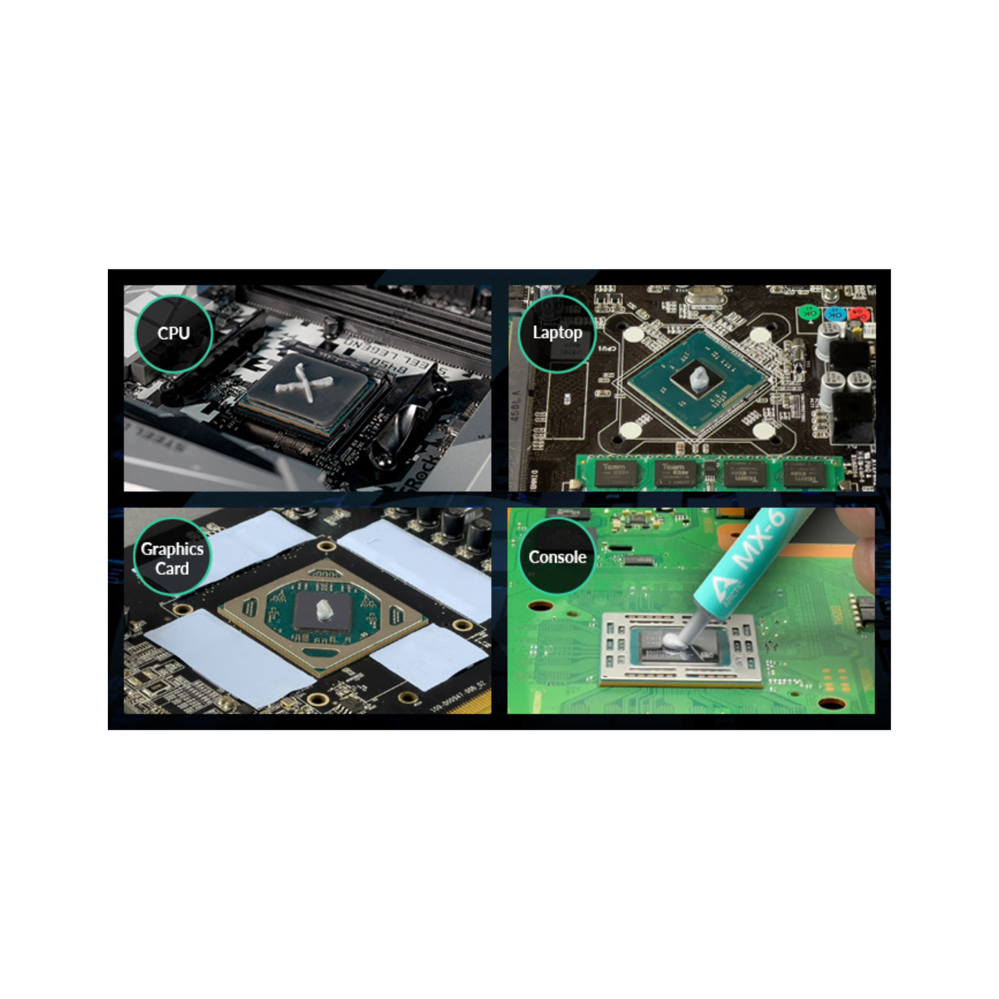 ARCTIC MX-6 (0.28 oz) - Pasta Térmica de Alto Rendimiento para CPU, Consolas, Tarjetas Gráficas, Portátiles, Conductividad Térmica Muy Alta Durabilidad, No Conductiva