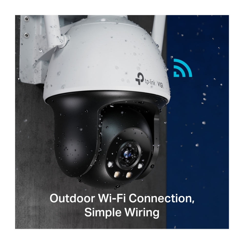 Cámara PT IP VIGI Full Color para exterior de 4MP (Wi-Fi)