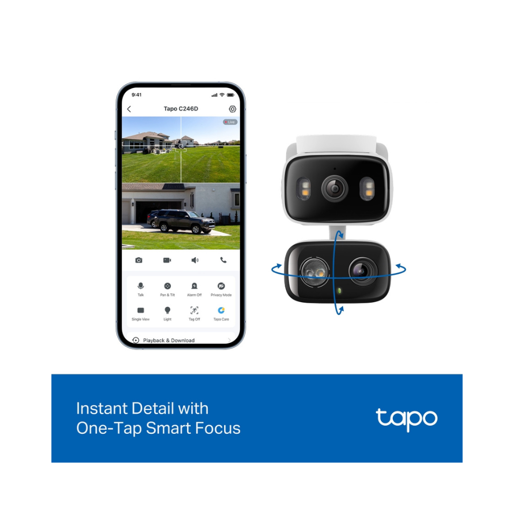 TPLINK/TAPO C246D/ DOBLE LENTE 2K/ VISION NOCTURNA A COLOR