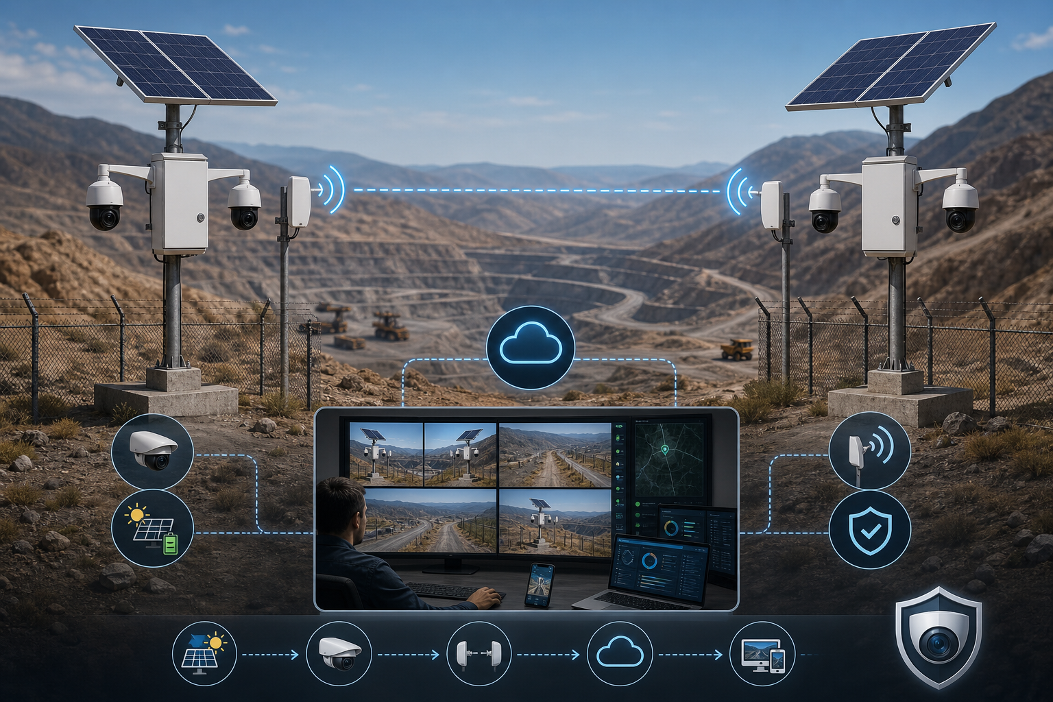 Proyecto Minero Yankur - Videovigilancia Autonoma + Backhaul