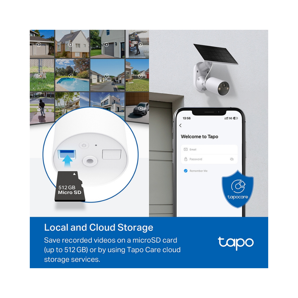 Kit de cámara de seguridad con energía solar Tapo kit C410.