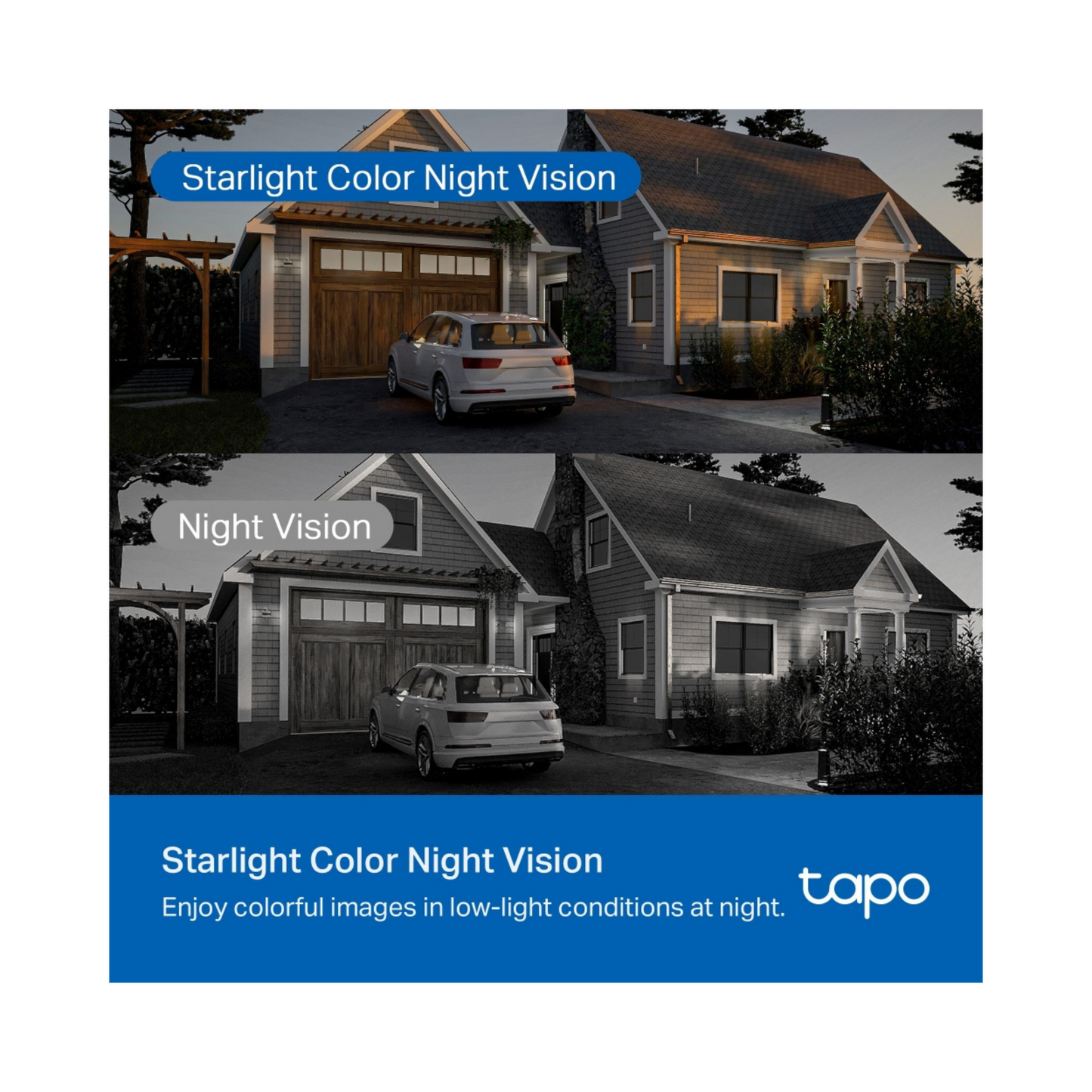 Tapo C530WS Cámara de Vigilancia Wi-Fi de 360 Grados para Exteriores con Vista 3K y Detección IA Avanzada