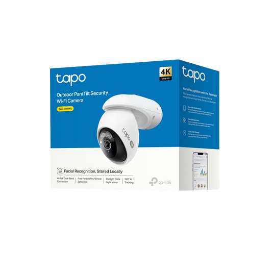 C560WS Cámara de seguridad Wi-Fi para exteriores con función de giro e inclinación.