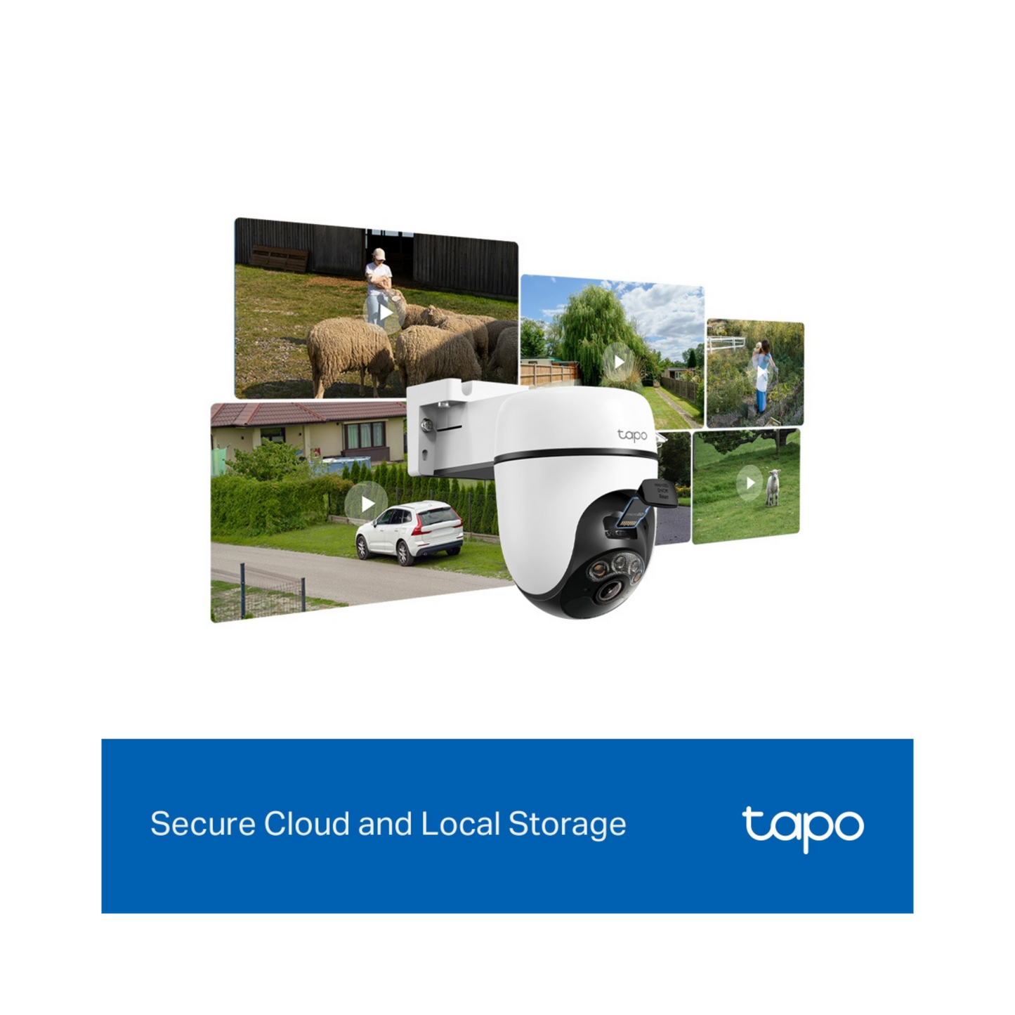 Kit Tapo C630 Kit de cámara de seguridad con movimiento horizontal y vertical alimentado por energía solar