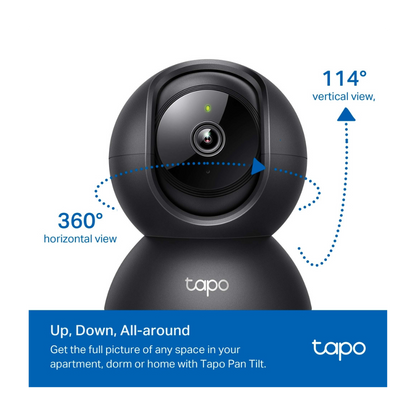 Cámara de Vigilancia Wi-Fi HD de 360 Grados con IA y Detección de Llanto de Bebé