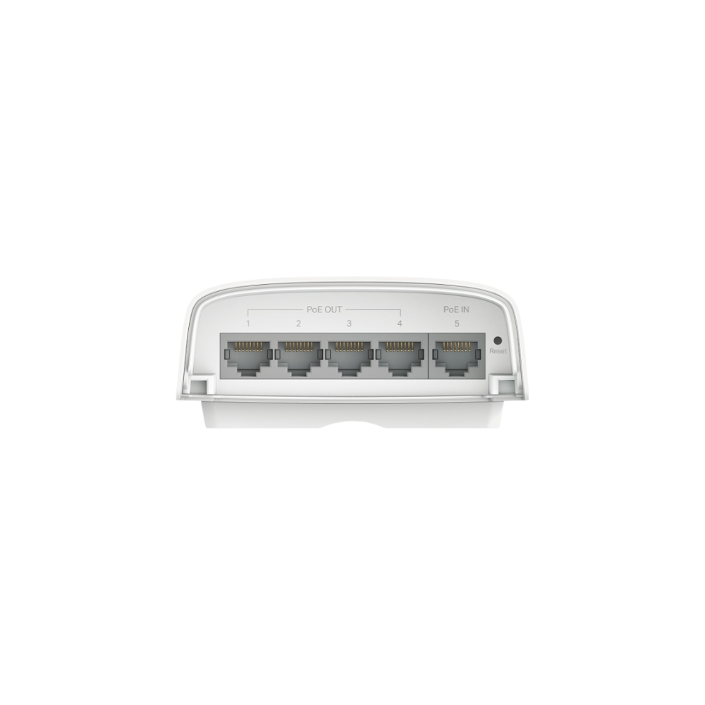 TP-LINK OMADA SG2005P-PD | CONMUTADOR ETHERNET GIGABIT POE DE 5 PUERTOS PARA EXTERIORES | 1 POE++ IN@90W, 4 POE+ DE SALIDA HASTA 64 W | IP55, ENRUTAMIENTO ESTÁTICO, LISTA DE CONTROL DE ACCESO, QOS