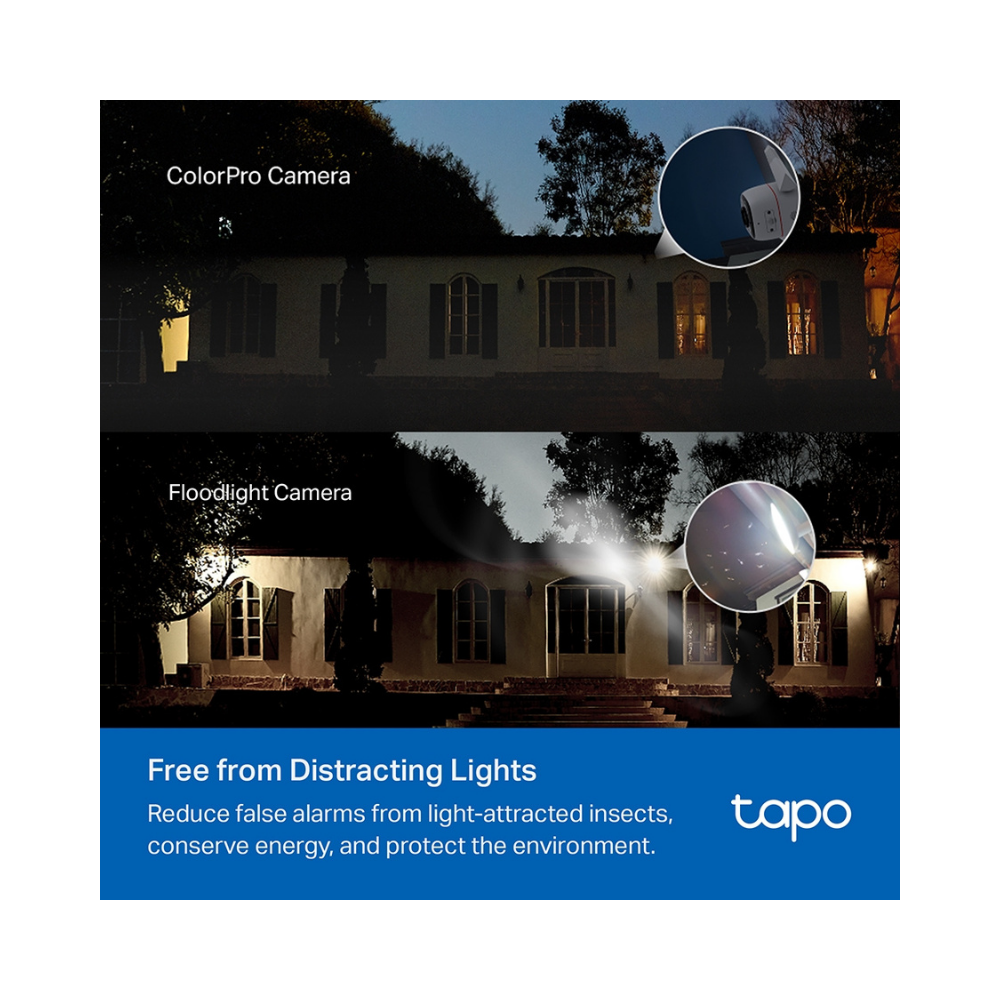 Tapo C325WB Cámara de Vigilancia para Exteriores con Visión Nocturna ColorPro y Detección IA Avanzada