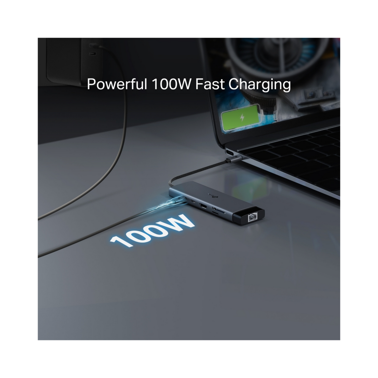 UH9120C Hub USB-C 9 en 1 con Puerto HDMI 4K@60Hz, Ranuras para SD y microSD y Carga Rápida