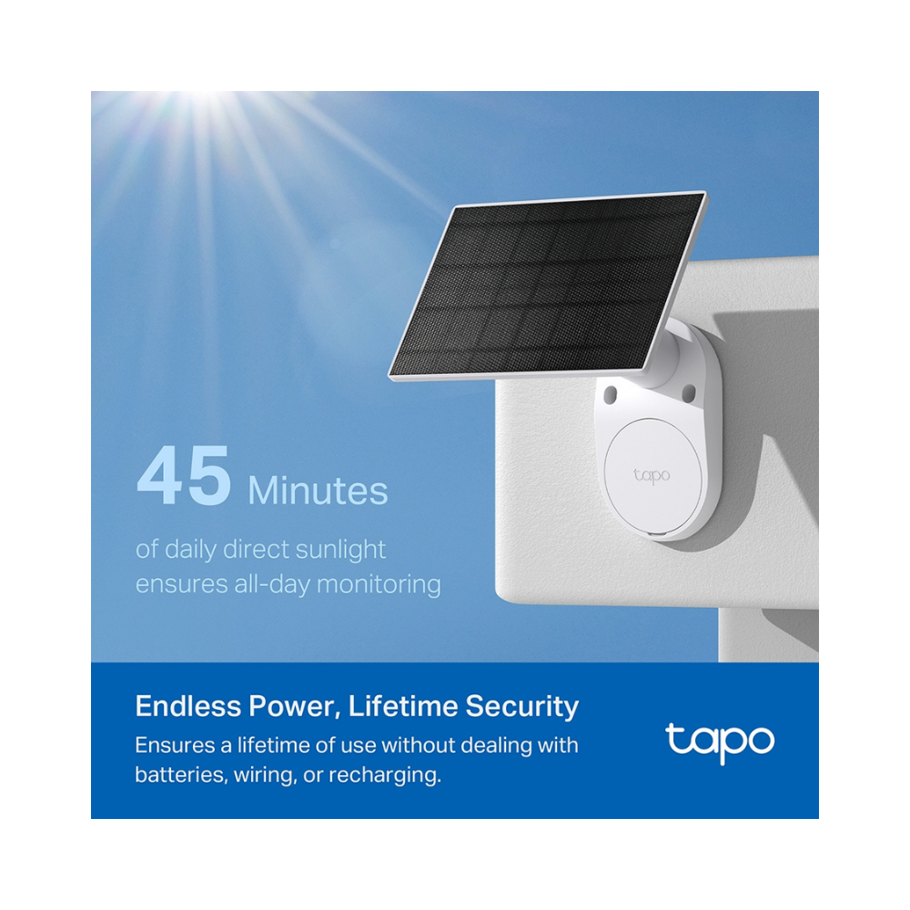 Kit de cámara de seguridad con energía solar Tapo kit C410.
