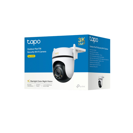 Tapo C530WS Cámara de Vigilancia Wi-Fi de 360 Grados para Exteriores con Vista 3K y Detección IA Avanzada