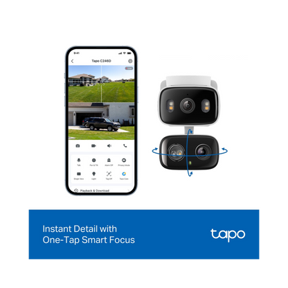 TPLINK/TAPO C246D/ DOBLE LENTE 2K/ VISION NOCTURNA A COLOR