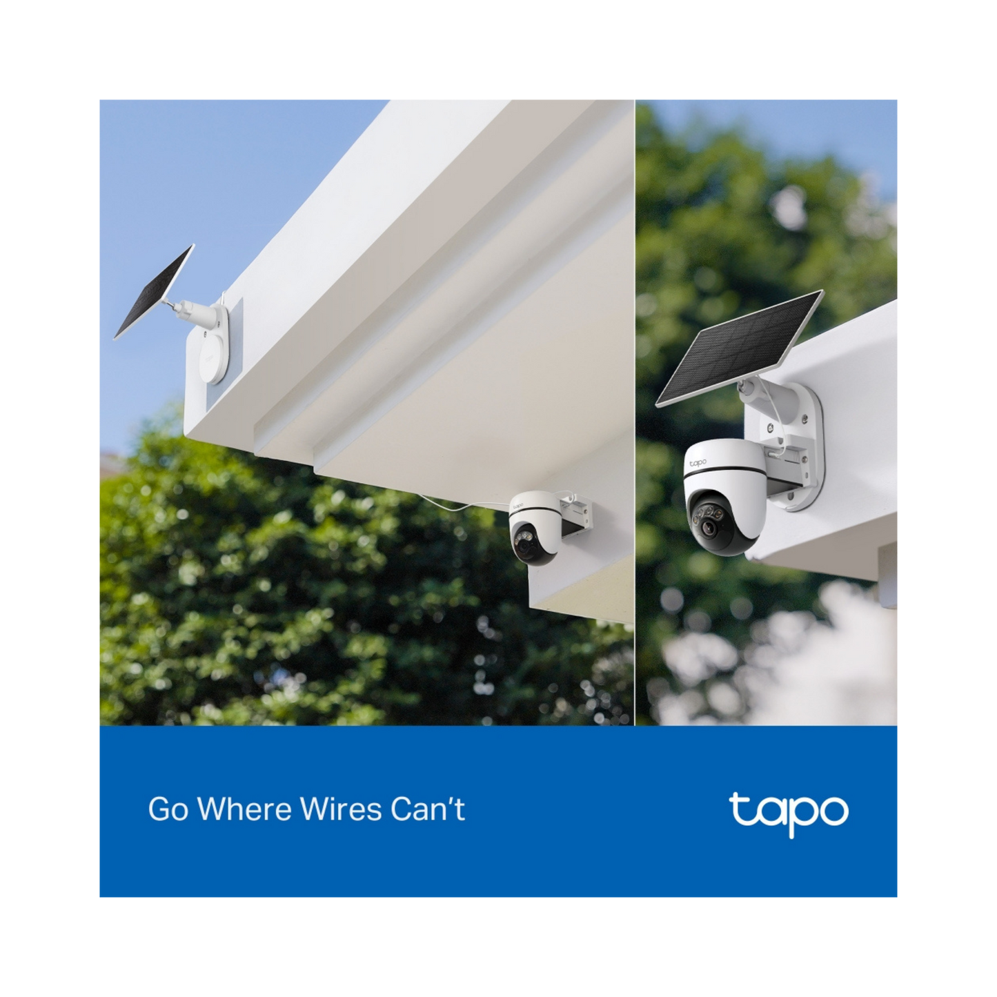 Kit Tapo C630 Kit de cámara de seguridad con movimiento horizontal y vertical alimentado por energía solar