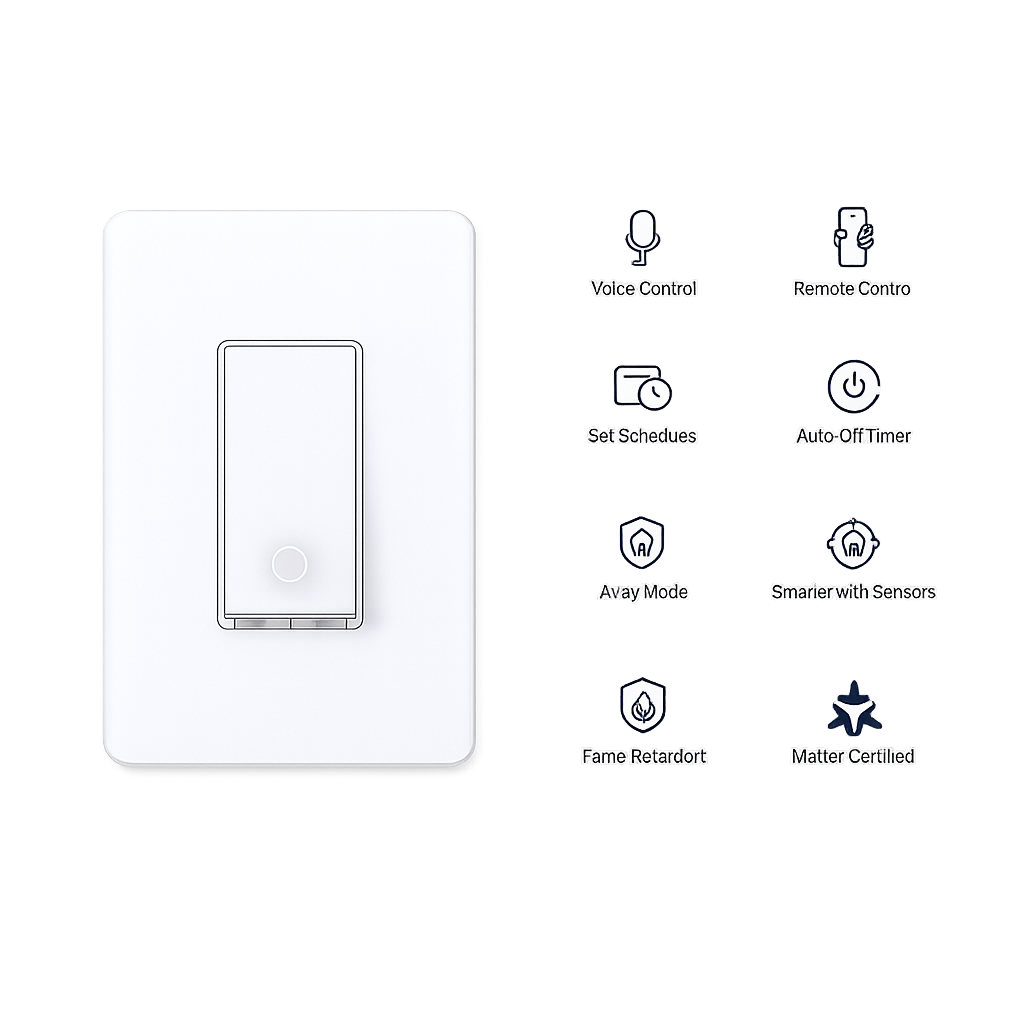 Tapo S505 Interruptor de luz Wi-Fi inteligente, Matter