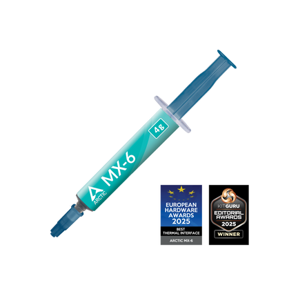 ARCTIC MX-6 Pasta Térmica de Alto Rendimiento para CPU, Consolas, Tarjetas Gráficas, Portátiles, Conductividad Térmica Muy Alta Durabilidad, No Conductiva